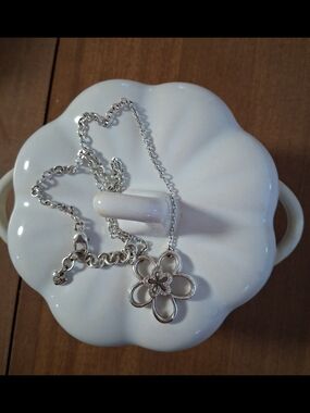 Brighton Infinity Flower Retired Daisy Pendant Necklace